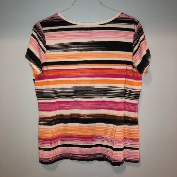St John's Bay size PL short sleeve v neck tee shirt - Picture 3 of 6